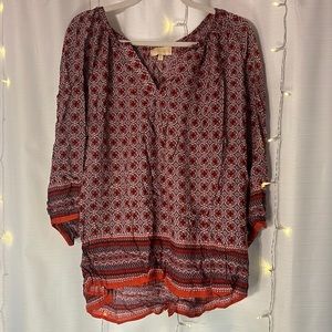 Lucy & Laurel Boho Blouse (3X)